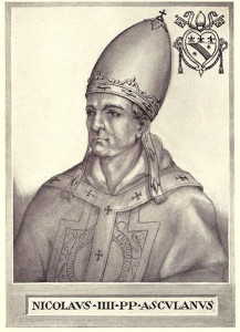 Pope Nicholas IV, poverty, Franciscan